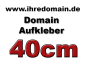 Preview: Domainaufkleber mit Ihrem Wunschtext 40 cm