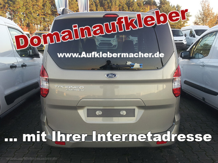 Domainaufkleber mit Ihrem Wunschtext 40 cm