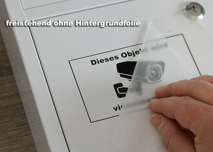 Preview: freistehender-Aufkleber-Videoueberwachung-V4