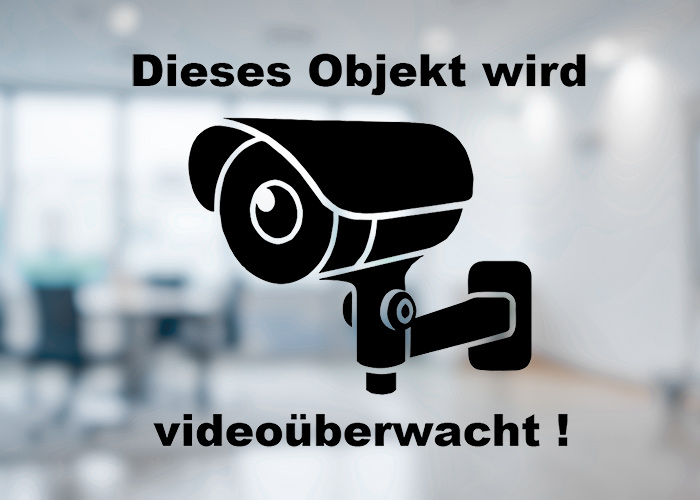 Aufkleber Videoüberwachung