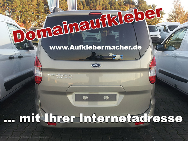 Domainaufkleber mit Ihrem Wunschtext 40 cm