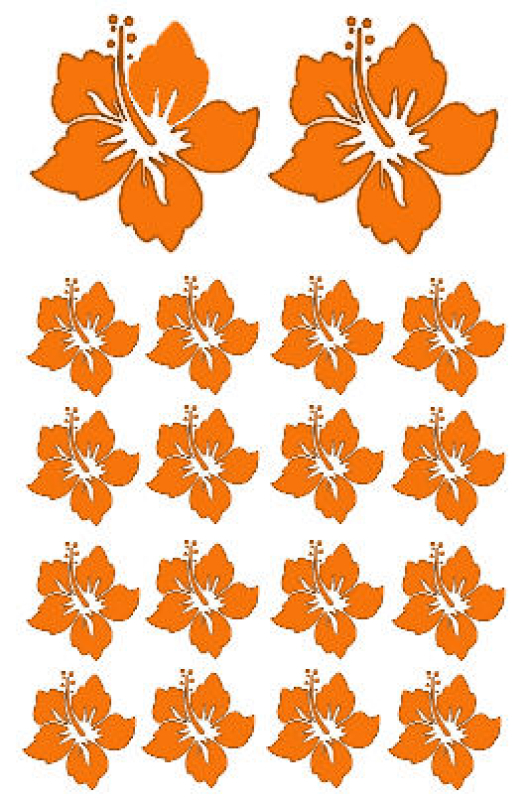 Hawaii Blüten Set 1