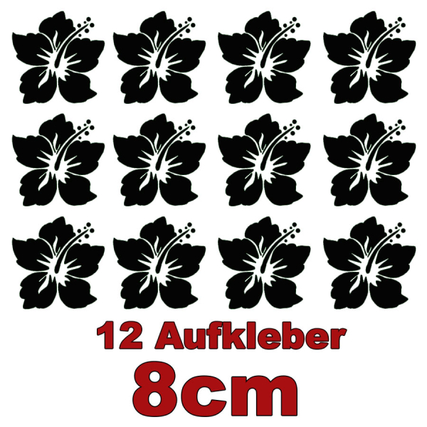 Hawaii Blüten 12 Stück Größe 8cm